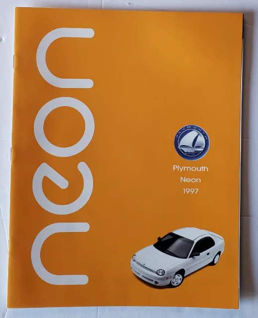 1997 Plymouth Neon Chrysler Sales Brochure 20 pgs Canada