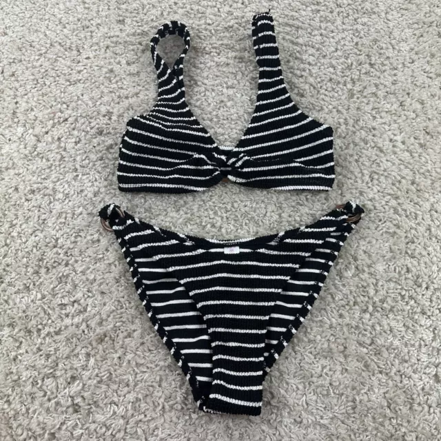 BLACK PULL OVER NO BOUNDARIES swimsuit bikini bra top size medium
