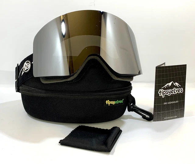 Tipsyelves Smoke And Mirrors Apres Snow Goggles Ski & Snowboarding With Case