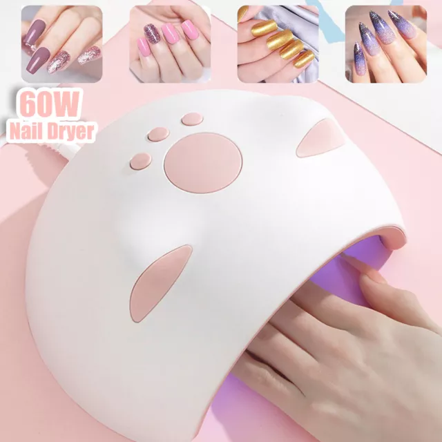 Professional LED UV Nail Dryer Gel Polish Lamp Salon Manicure MAX 60W SUN M4 US