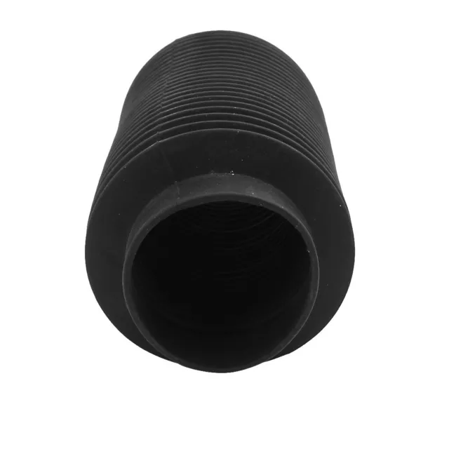 Black Mechanical Corrugated Sleeve Dust Cover Moulded Bellow 50mmx500mm 3