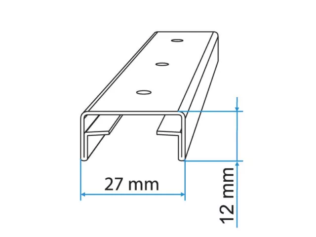 Sistema di ingranaggi porta pieghevole per porte pieghevoli lungo 908 mm (2 porte) - Apollo 3