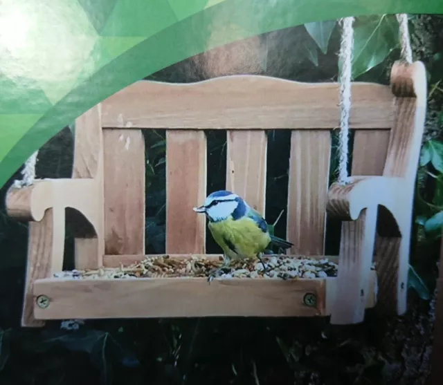 LIVIVO Hanging Wild Bird Feeder Swing Seat Seed Nut Garden Feeding Station Table