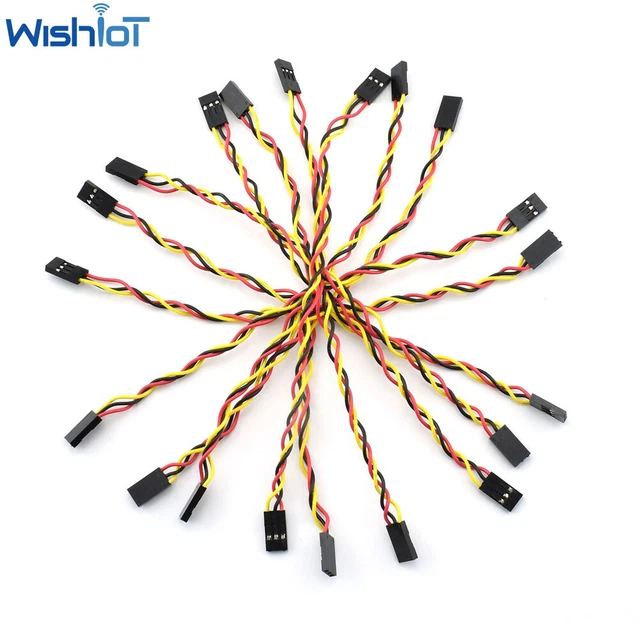 20PCS 3P 2.54mm 20cm Female To Female Dupont Wire Jumper Cable For Raspberry Pi