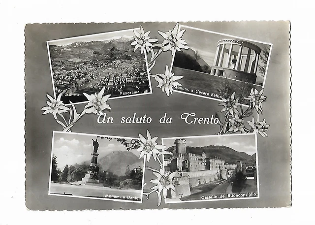 TRENTO (2680) - Un Saluto da TRENTO, Vedutine - FG/Vg 1954