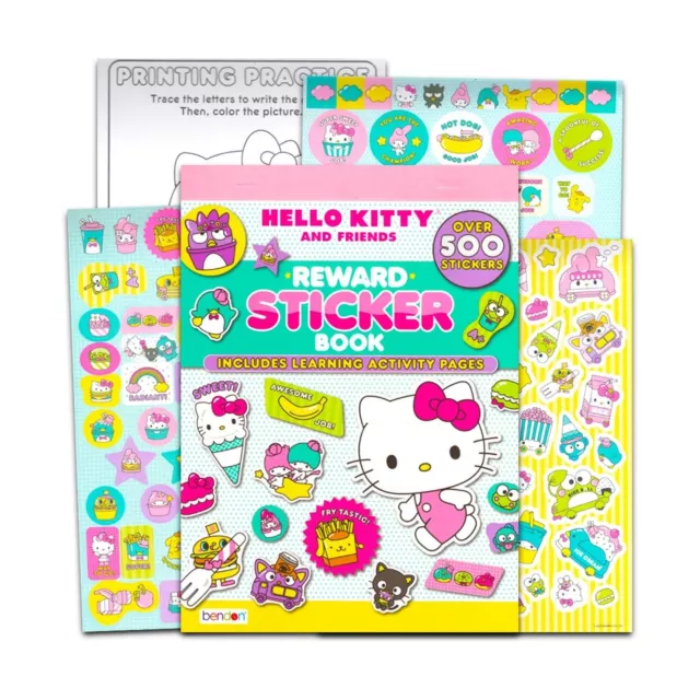 HUGE VARIETY STICKER BOOK Sanrio Hello Kitty 1500+ Kawaii NO DUPLICATE  PAGES $22.99 - PicClick