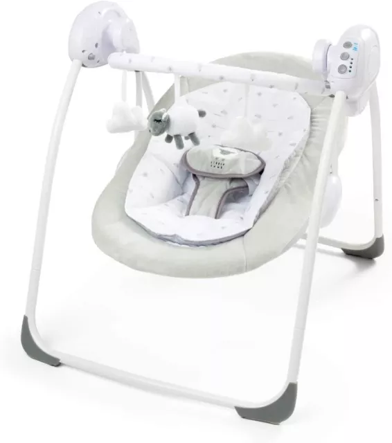 Baby Bouncer Little Grey Lamb First Swing Soothing Music and Toys