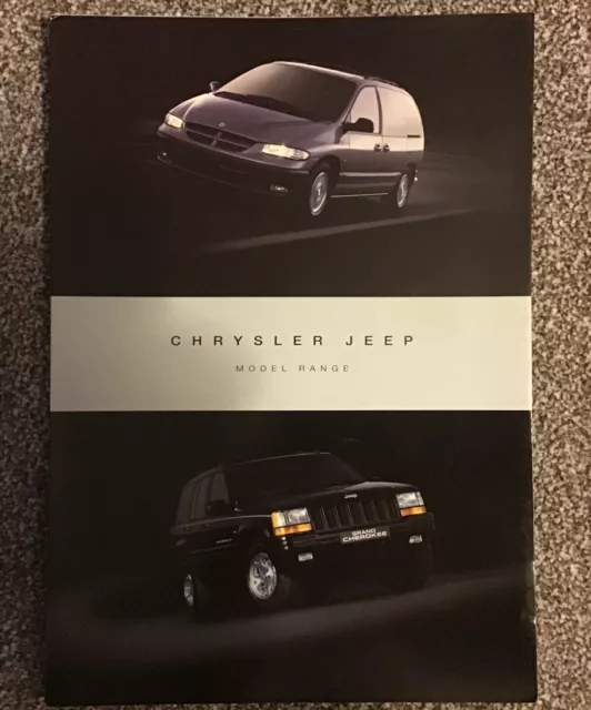 CHRYSLER JEEP 1997 UK Mkt sales brochure - Viper GTS Plymouth Prowler Voyager