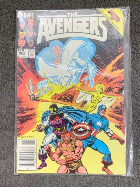 Marvel Comics The Avengers #261 Nov-Secret Wars II Continues In This Issue. Dust
