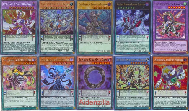 yugioh pendulum dragon deck Odd-Eyes [DUEA-EN004] Secret Rare  Media Reload slip rubber base cardcluster