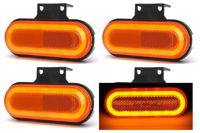 thumbnail image 2 of 2x LED Side Marker Lights For Scania, Volvo, DAF, Mercedes Trucks & Trailers (12/24V) - New 2 of 5