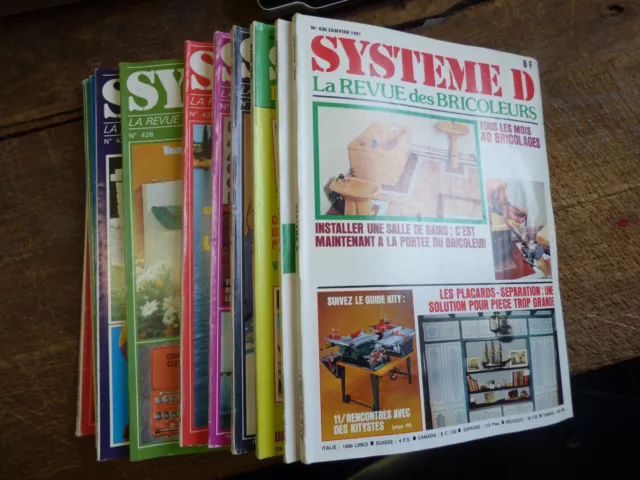 12 revues Système D de 1981 /  12 numéros  année complète  1981