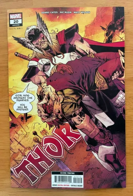 Thor #20 2022 Nic Klein 2nd Printing Variant Marvel Comics NM