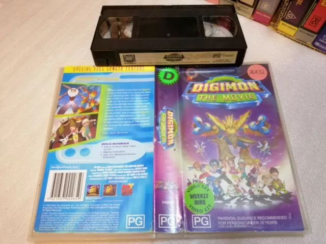 DIGIMON The MOVIE - Digital Monsters (2000) RARE Australian FOX Kids Video Issue