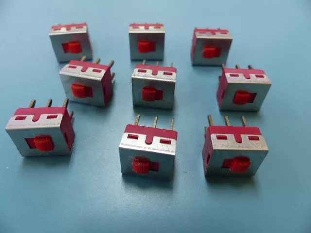 C n K  1201M2S1CQE2 Qty of 9 per Lot SWITCH DPDT 2 POS 6A@120VAC 3A@250VAC