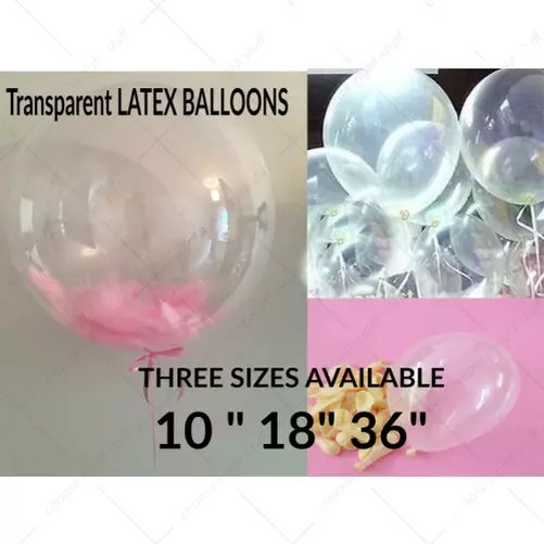 Transparent & Ballons Pour Anniversaires Mariages Latex