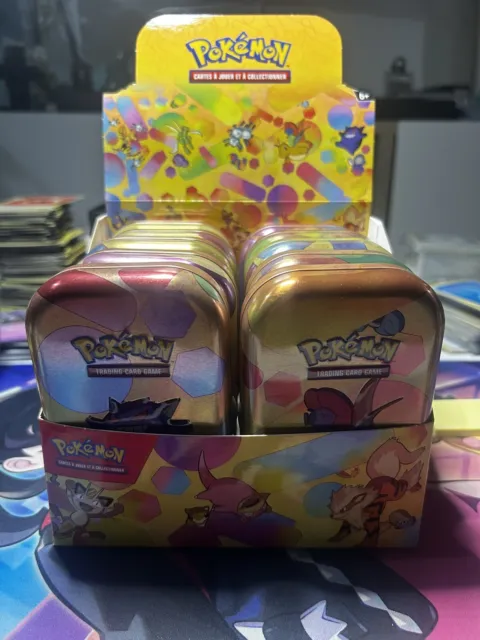 Lot Pokemon 151 (3 display vide + 10 tins vide) 151 EV3.5 FR sans