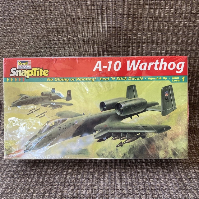 MONOGRAM A-10 WARTHOG Fighter Jet 1/72 Scale Plastic Model Kit 1983