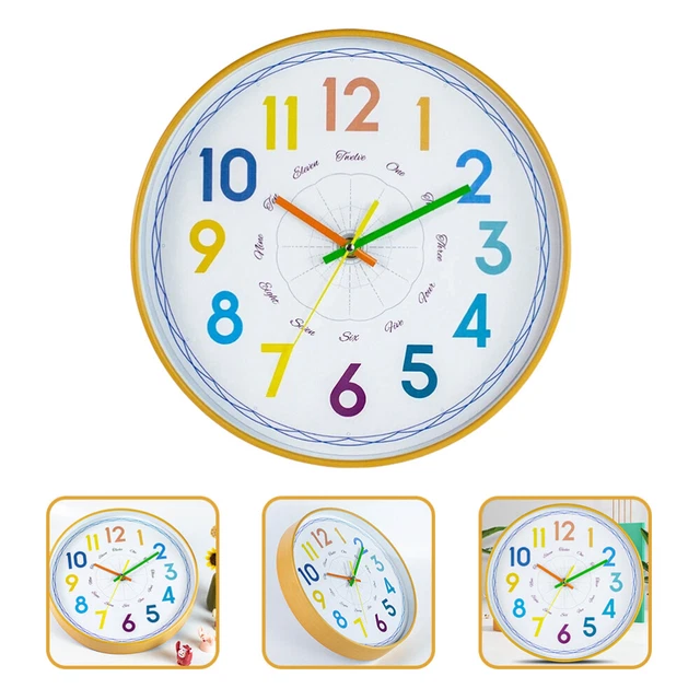 Horloge Murale Muette Horloges Numériques Décor De Chambre D'enfant