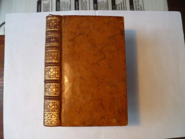 1777- Belle Reliure-Hist Academie Des Sciences -Memoires -3 Planches