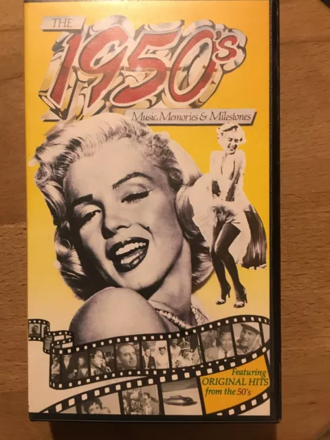 1950's Music, Memories & Milestones , Like New , VHS TAPE