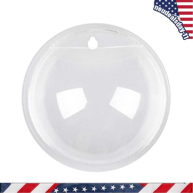 Wall Hanging Plant Bowl Viewable Fish Tanks for Indoor Furniture (Transparent)