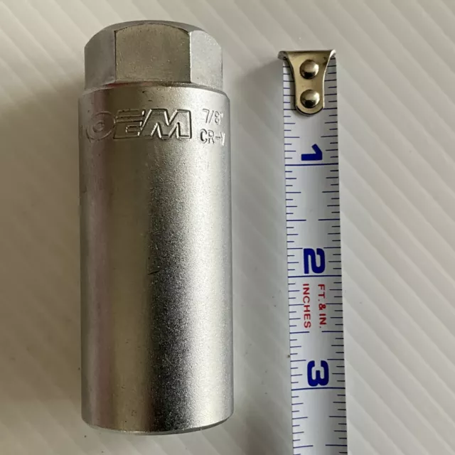 Oem 7/8" Oxygen Sensor Socket Remover 3/8" Drive 6 Point Model 25001