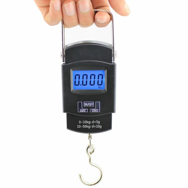 Mini Digital Scale Precision Electronic Scale 50KG/10G Portable Hook Scale for