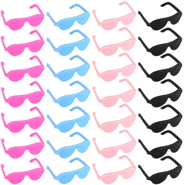 60 Pcs Doll Eyeglasses Crafts Sunglasses Bulk Mini Little Yellow