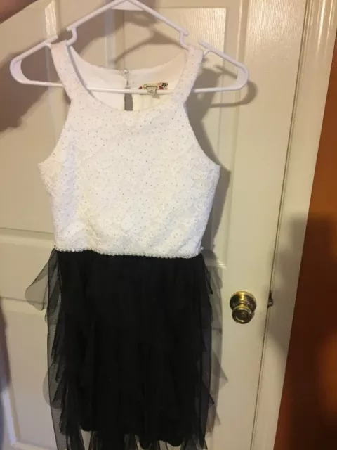 Black and White Kids Dress Kids Size 16