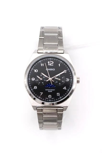 CASIO MTP-M300D-1AV RELOJ Analógico Fase Lunar Fecha Día 40 mm