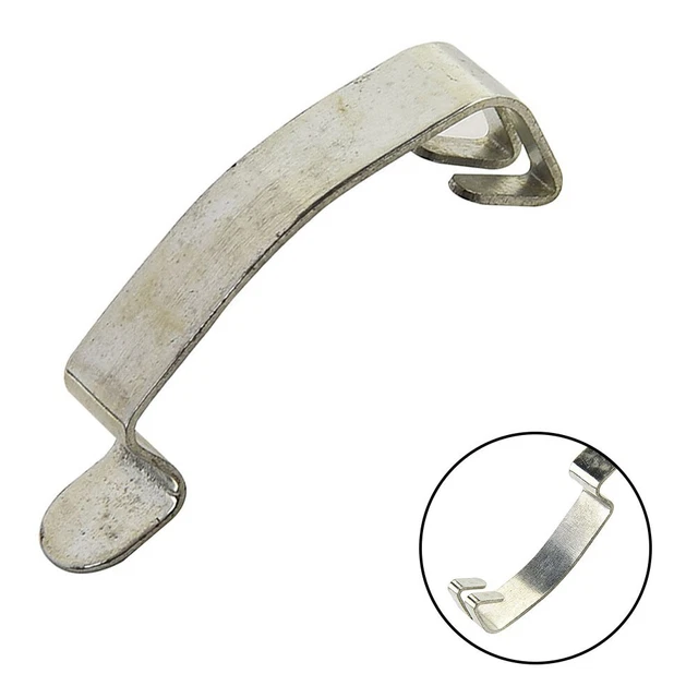 4 Clips Métalliques Pour Boîtier Filtre à Air Hyundai - Pinces à Ressort Argentées, Remplacement D'origine - 2