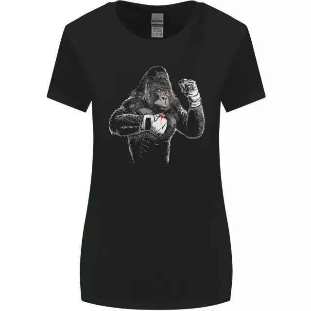 T-shirt boxe gorilla MMA arti marziali miste boxer donna taglio più largo