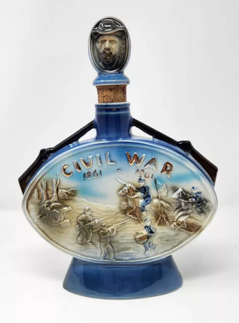 Jim Beam Regal China Bourbon Decanter Civil War North And South Centennial