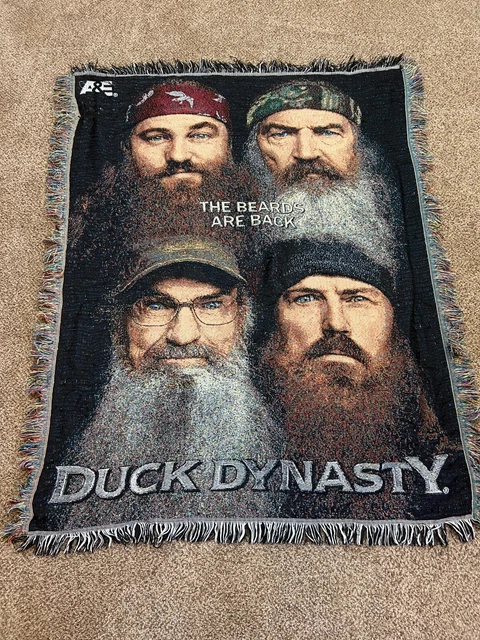 "Duck Dynasty - The Beards Are Back - Tapiz, mantas para lanzar 60"" × 48"