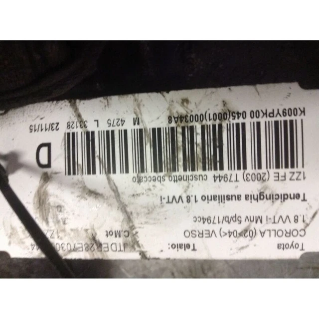 Galet Tendeur Pour Toyota Corolla Verso (01/02-03/04) 1.8 Vvt-I (Zze122_) 2004