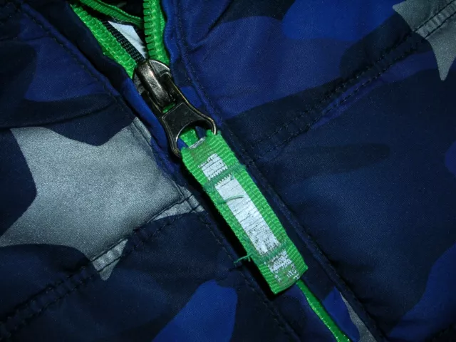 Cappotto invernale Mini Boden Ragazzi Blu Verde STELLA Foderato Pile Con Cappuccio Età 2-3 98 cm 3