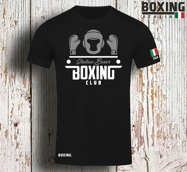 Maglietta T Shirt Boxing Boxe Mma Fight Club Artimarziali Sport Boxer Pugilato