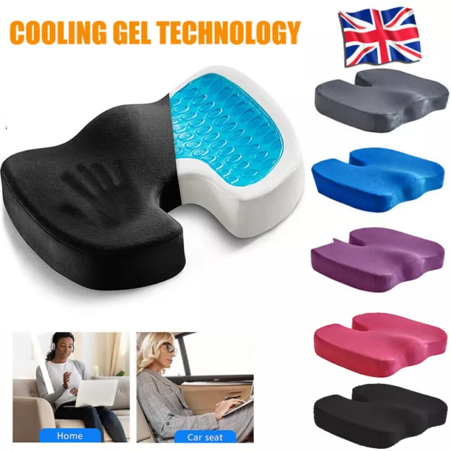 Comfilife Gel Enhanced Seat Cushion - Non-Slip Orthopedic Gel & Memory Foam  Cocc