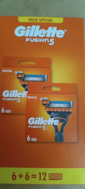 Gillette Fusion 5 Lames de Rasoir - Pack de 12