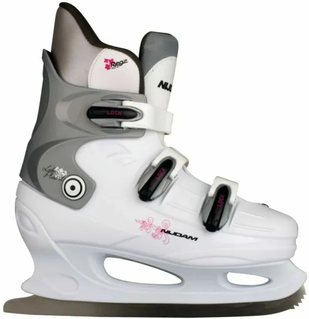 Nijdam Lake Placid Figure Skates Size 39 0031-WZF-39 White Silver Size 39 - New 3