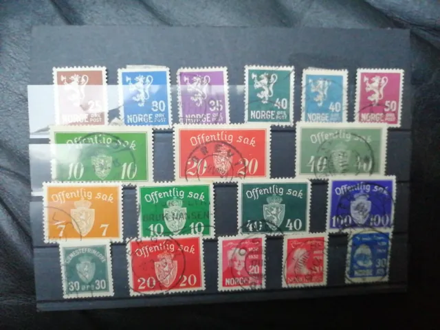 Lot Briefmarken aus Norwegen