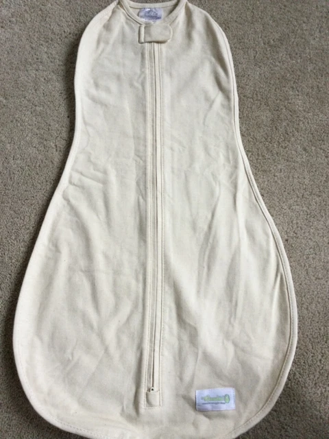 Woombie Original Sleep Sack Baby Swaddle 3m-6m  14-19 lbs Ivory NWOT