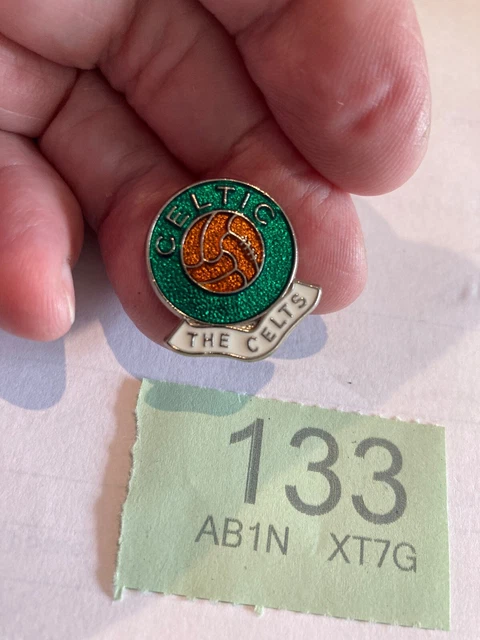 Badge épingle Bâton Celtic Glasgow – Vintage Années 1970 – Club De Foot