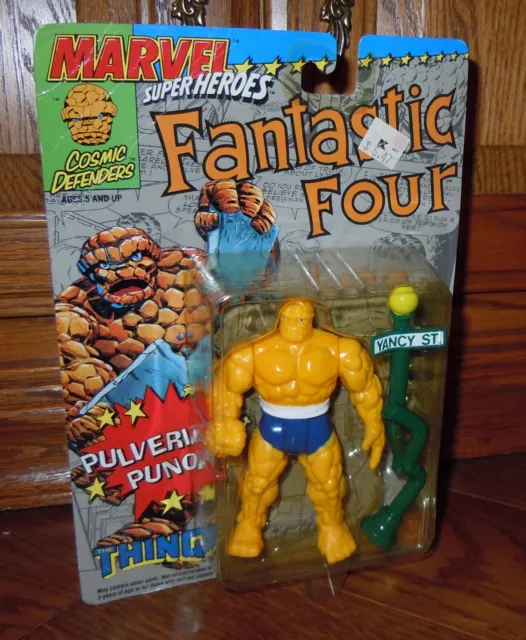 Marvel 1992 The Thing Pulverizing Punch Action Figure Super Heroes *New* Toy Biz
