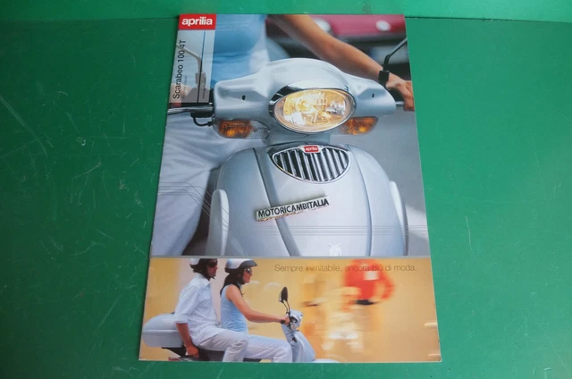 SCARABEO 100 4T PER  APRILIA  CATALOGO BROCHURE DEPLIANT pubblicita I