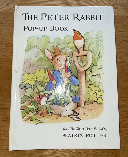 Vintage Retro Peter Rabbit Pop-up Book Beatrix Potter Hardback Frederick Warne