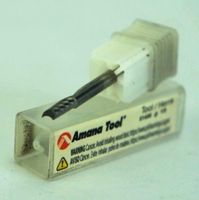 Amana 51406 Carbide Spiral 'O' Flute Aluminum 1/8 x 5/16 Router Bit 1/8 Shank