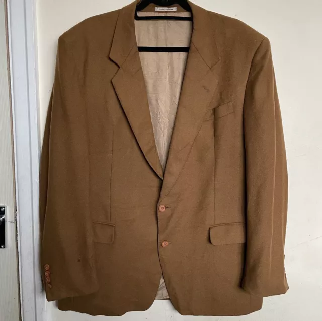 Blazer giacca Burberrys Made In France marrone cashmere da uomo taglia 48R