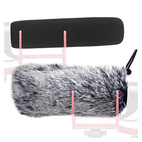 Windscreen Muff and Foam for VideoMic Go Mic Camera Microphone, DeadCat Go Ind